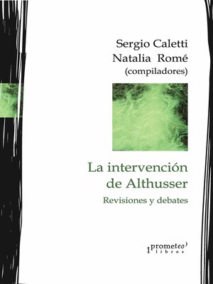 cover image of La intervención de Althusser, hoy